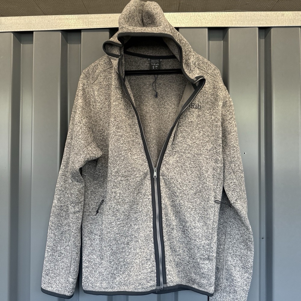 Rab Men's Quest Hoodie Sweatshirt Full Zip Fleece Lined Athletic Gorpcore Size M